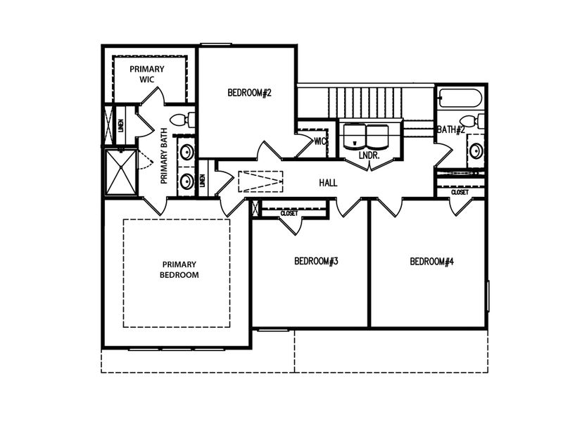 2D floor plan layout for the The Melrose II by My Home Communities in Langston Place, Perry, GA (Image 4). 2D floor plan layout for the The Melrose II by My Home Communities in Langston Place, Perry, GA (Image 4).