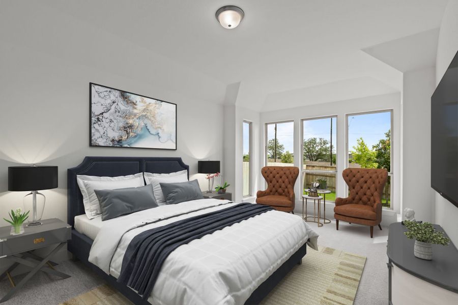 Representative furnished interior of a home built from the Axtell by Pulte Homes in Corley Farms, Boerne (Image 9).