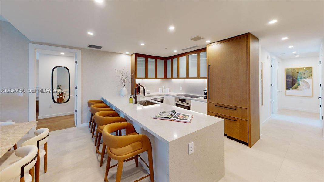 Furnished interior view inside a new home in , Miami (Image 7).