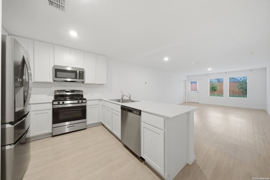 Furnished interior view inside a new home in Morgan Heights, San Antonio (Image 10).