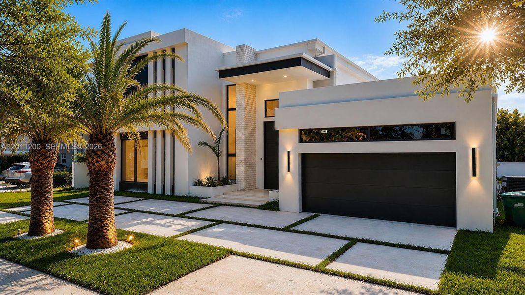 Front exterior of a new home in , Miami Lakes, FL, highlighting curb appeal (Image 28).