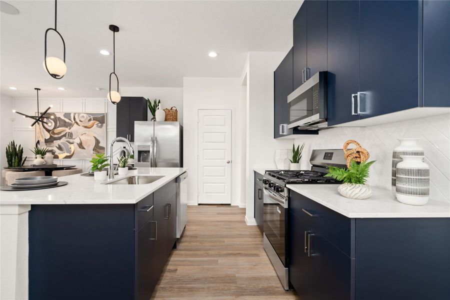 Furnished interior view inside a new home in Alaia Crossing, Houston (Image 9).