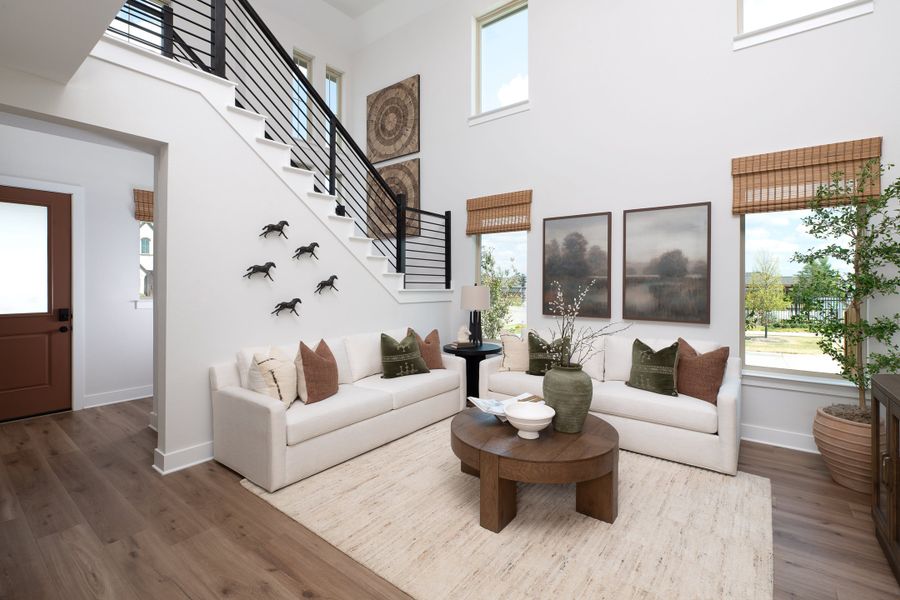 Representative furnished interior of a home built from the Walker by Tri Pointe Homes in Avondale, Fate (Image 4). Representative furnished interior of a home built from the Walker by Tri Pointe Homes in Avondale, Fate (Image 4).
