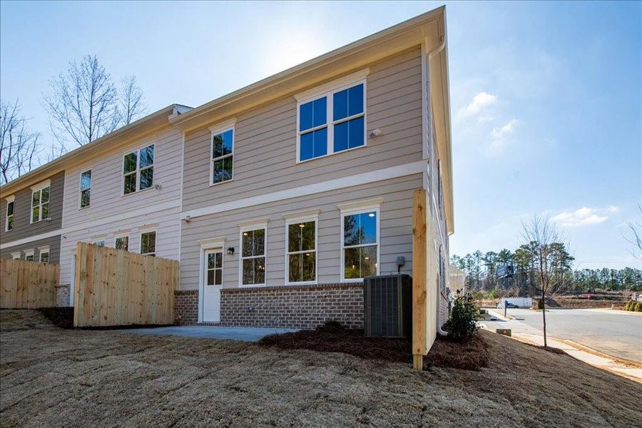 Exterior details and patio area of a home in Cherokee Township, Acworth (Image 24).