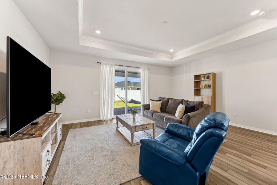 Furnished interior view inside a new home in Forest Park at Wildlight, Yulee (Image 14). Furnished interior view inside a new home in Forest Park at Wildlight, Yulee (Image 14).