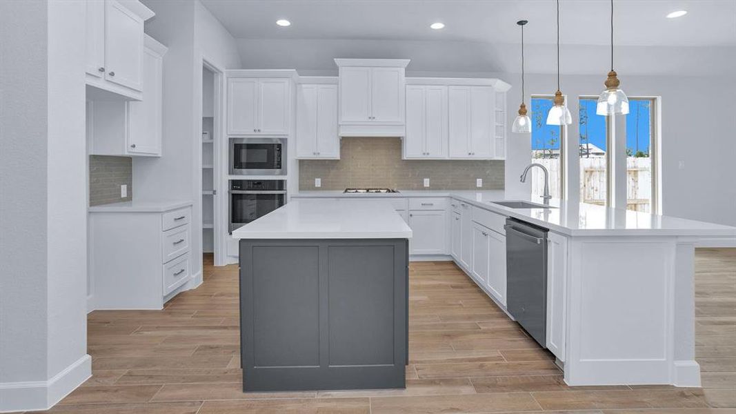 Furnished interior view inside a new home in Artavia 45', Conroe (Image 6).