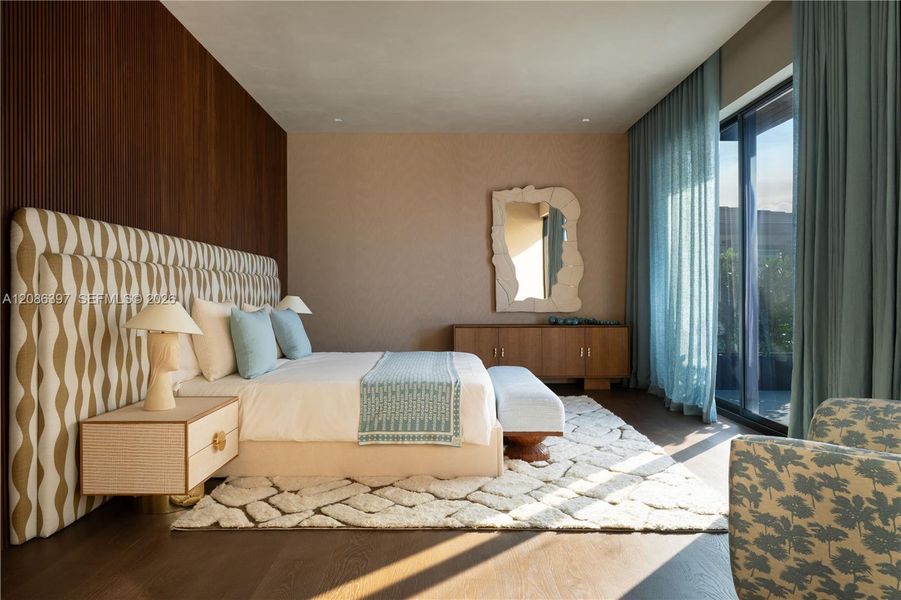 Furnished interior view inside a new home in , Miami Beach (Image 18).