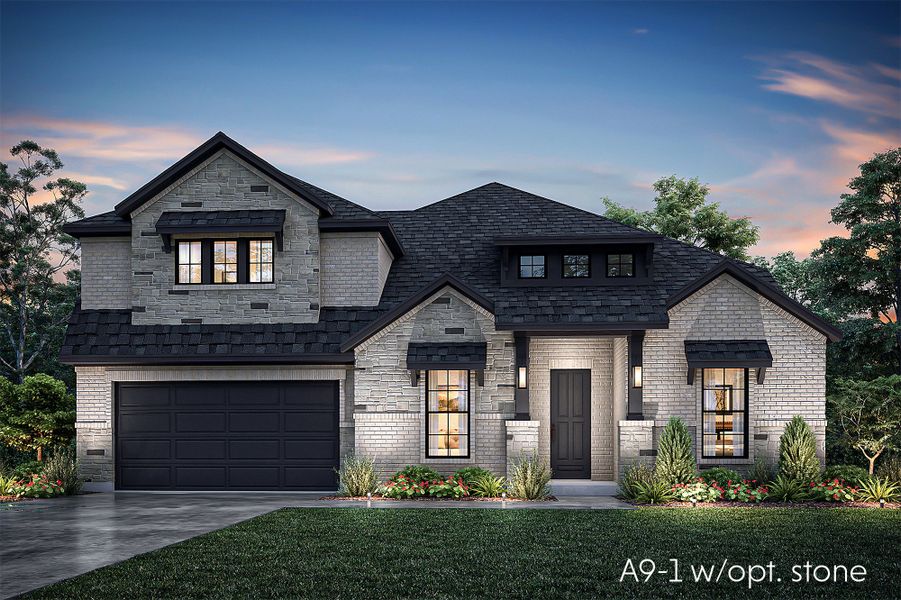 Representative exterior photo of a completed home built from the Richmond by John Houston Homes in Serenity Estates - 1 Acre Lots, Lorena, TX (Image 7).