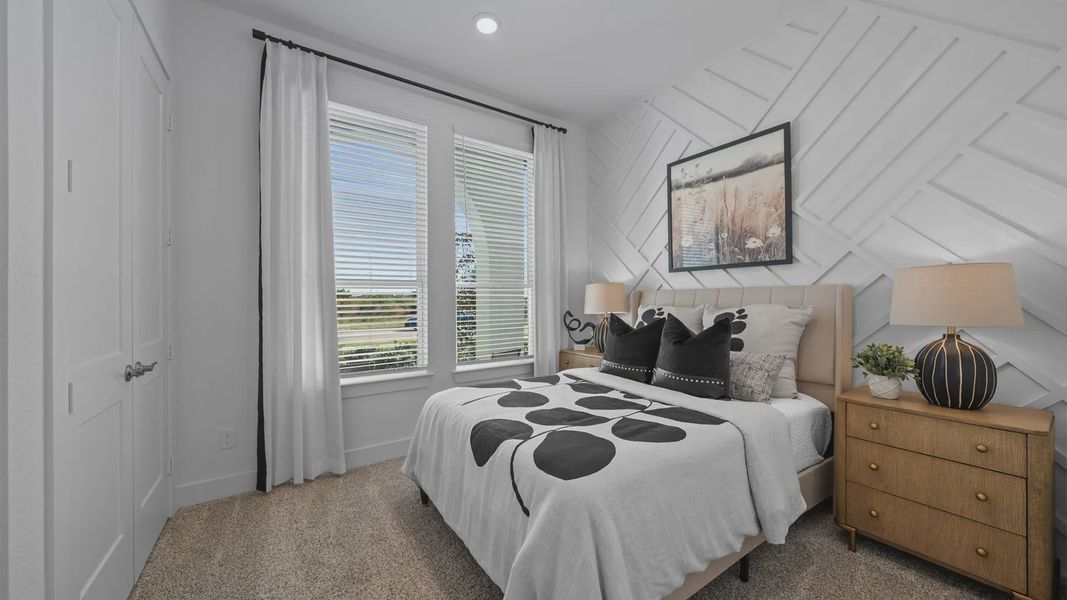 Representative furnished interior of a home built from the Bonneville by Chesmar Homes in Attwater 55s, Waller (Image 6).