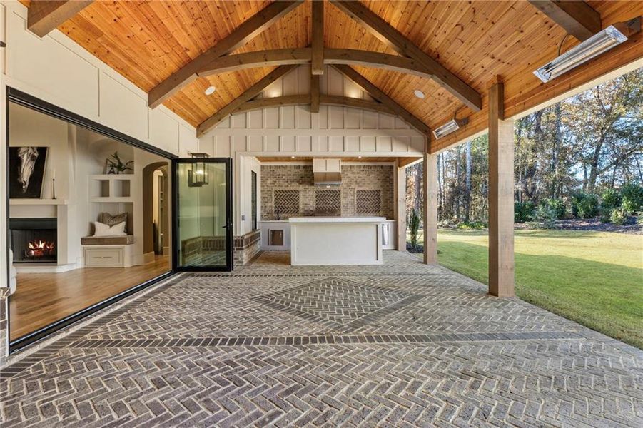 Exterior details and patio area of a home in , Alpharetta (Image 32).