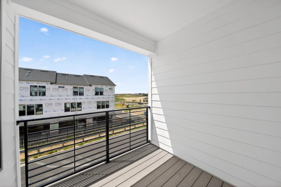 Exterior details and patio area of a home in Parkview at Hamlin, Winter Garden (Image 4).