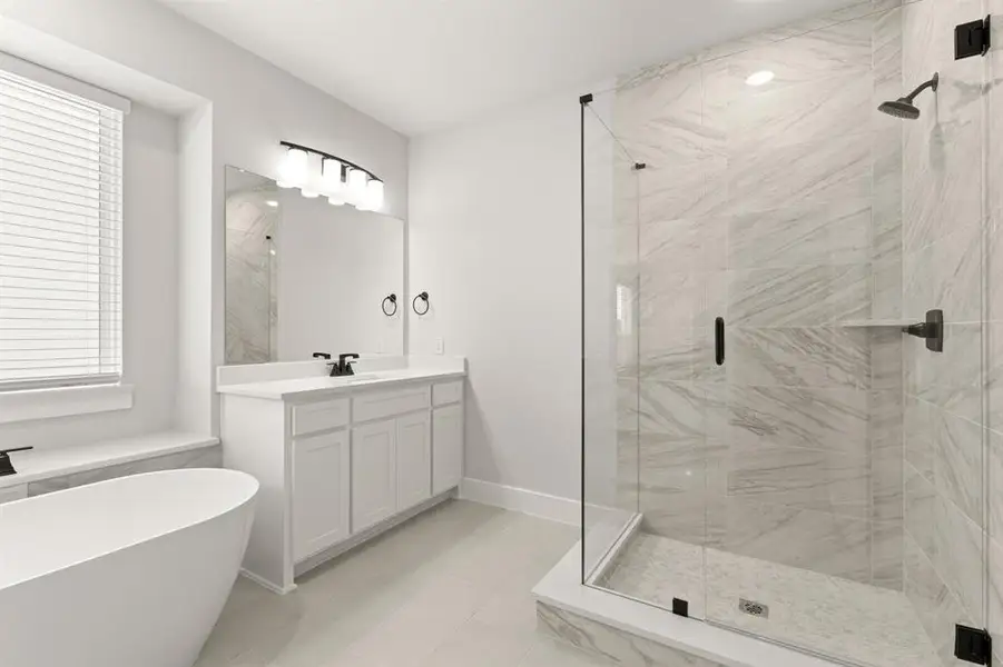 Furnished interior view inside a new home in Villages of Creekwood, Frisco (Image 11).