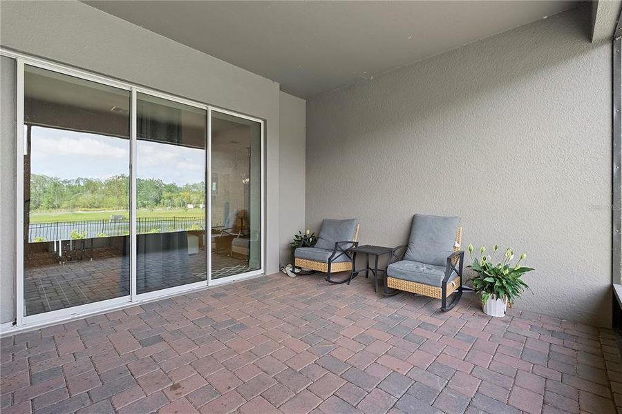 Exterior details and patio area of a home in Palms at Windermere, Windermere (Image 3). Exterior details and patio area of a home in Palms at Windermere, Windermere (Image 3).