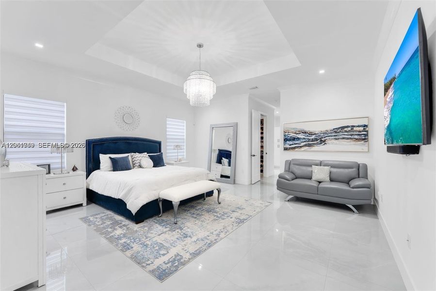 Furnished interior view inside a new home in , Miami (Image 10).