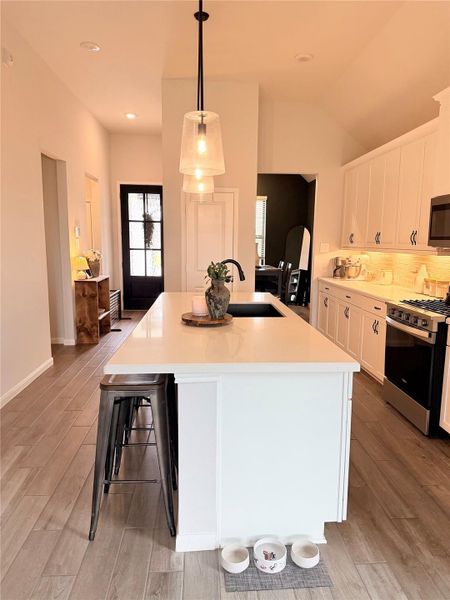 Furnished interior view inside a new home in , Richmond (Image 10).