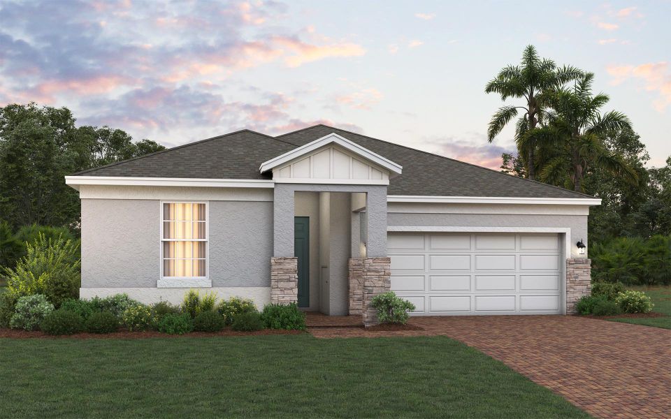 Hayden elevation 2 with optional stone