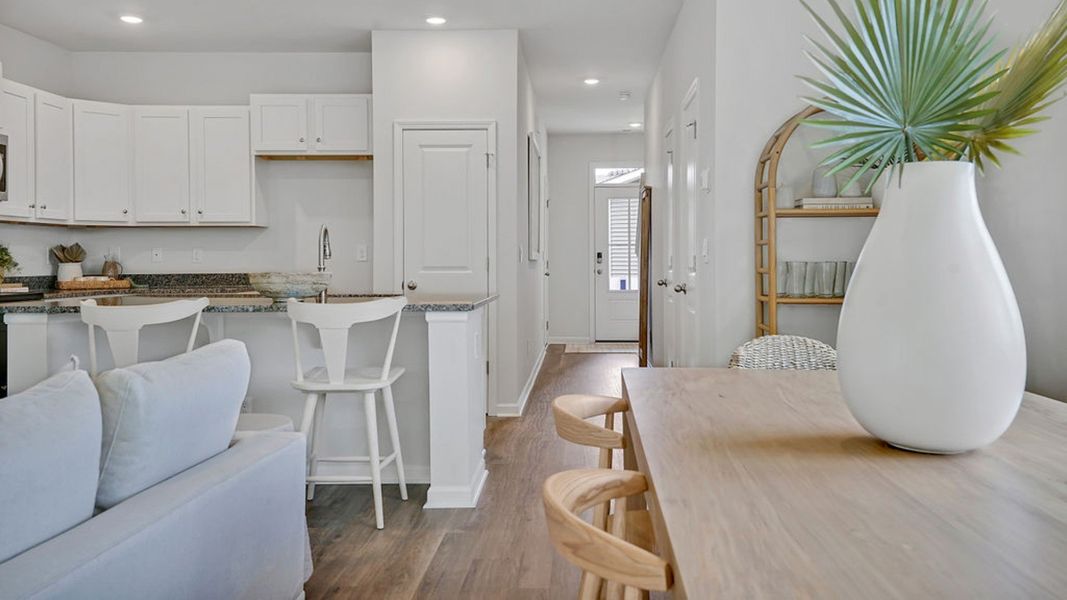Furnished interior view inside a new home in Indigo Preserve Townhomes, Leland (Image 9).