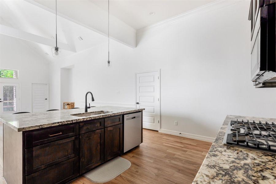 Furnished interior view inside a new home in , Anahuac (Image 6).