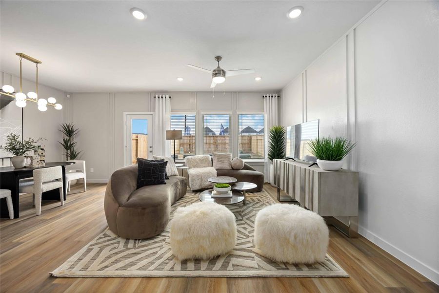 Furnished interior view inside a new home in Grand West, Houston (Image 12).