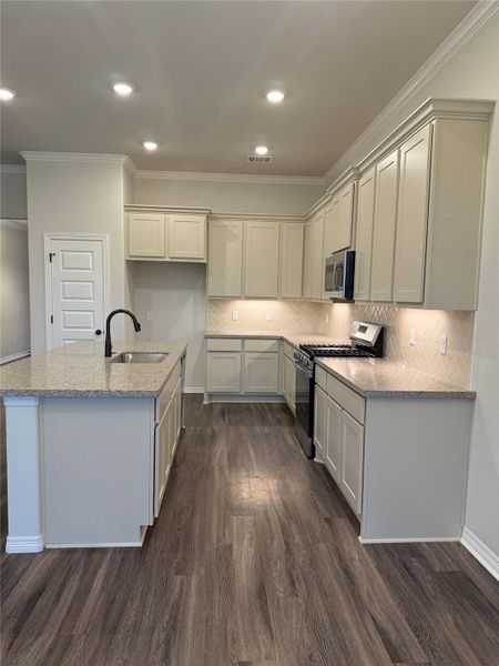 Furnished interior view inside a new home in , College Station (Image 6). Furnished interior view inside a new home in , College Station (Image 6).