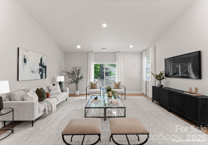 Furnished interior view inside a new home in , Charlotte (Image 13).