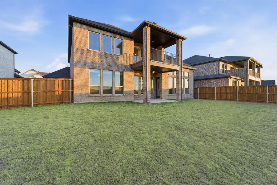 Exterior details and patio area of a home in Green Meadows, Celina (Image 3). Exterior details and patio area of a home in Green Meadows, Celina (Image 3).