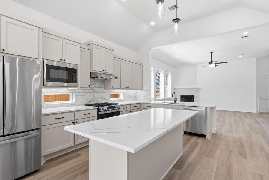 Furnished interior view inside a new home in Wood Leaf Reserve, Tomball (Image 12).