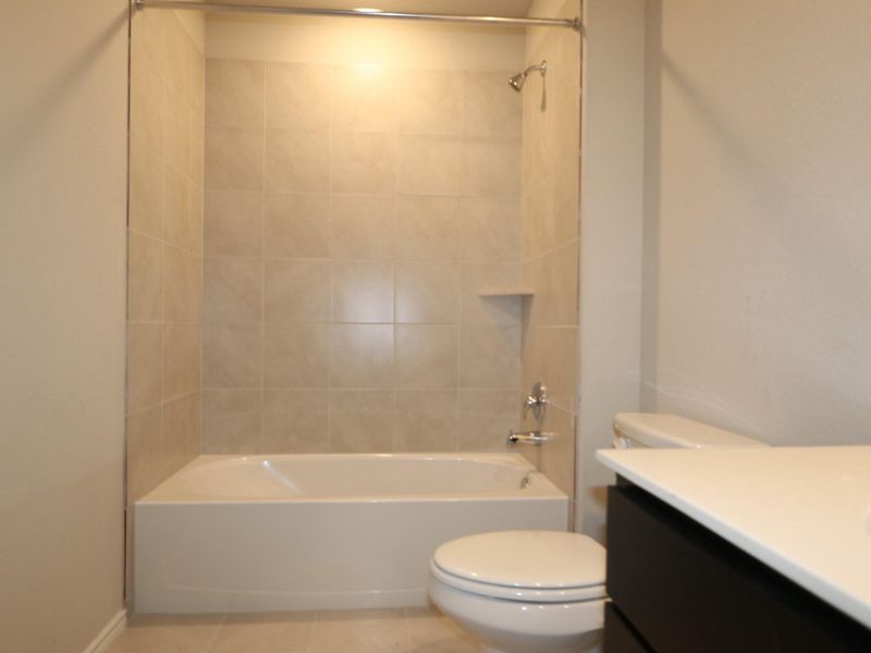 Furnished interior view inside a new home in Cascades at Onion Creek, Austin (Image 7). Furnished interior view inside a new home in Cascades at Onion Creek, Austin (Image 7).