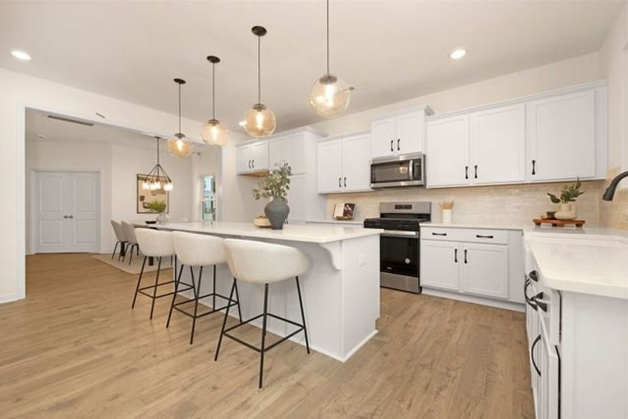 Representative furnished interior of a home built from the Inverness by True Homes in Whispering Hills, Locust (Image 5).