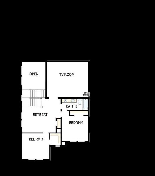 2D floor plan layout of this home in , Grand Prairie, TX (Image 3).