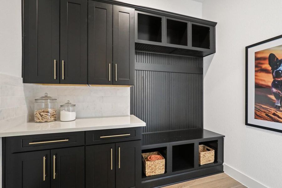 Monterey Model Home Mud Room.
