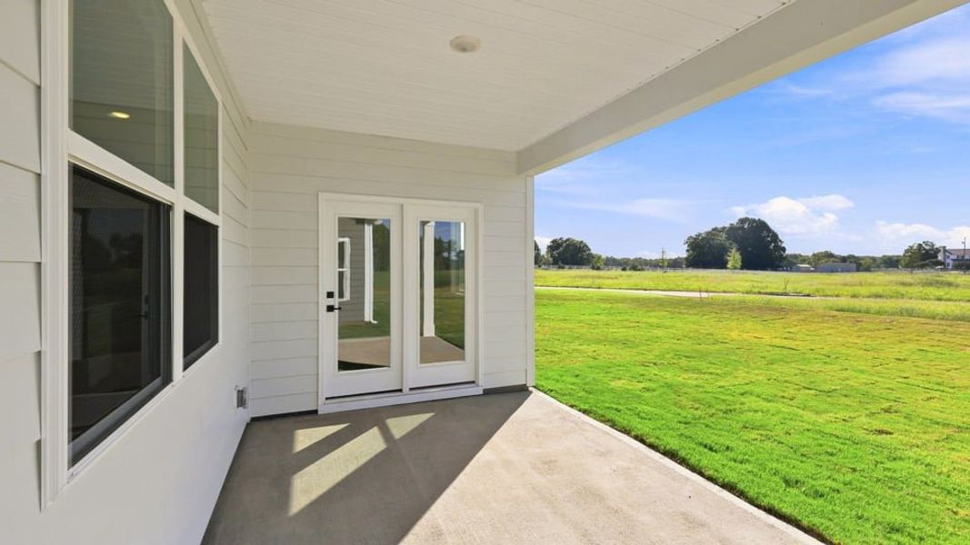 Exterior details and patio area of a home in Williams Ridge, Woodruff (Image 23).