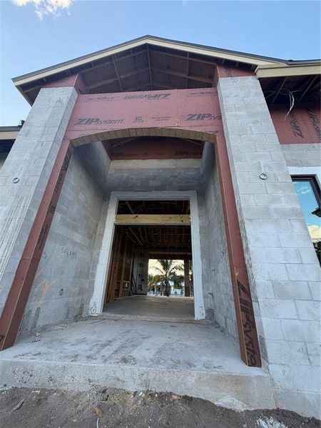 In-progress construction of a new home in , Sarasota, FL (Image 10).