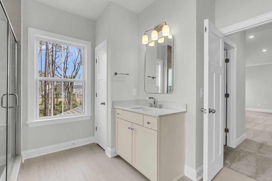 Furnished interior view inside a new home in Tidewater at Lakes of Cane Bay, Summerville (Image 4).