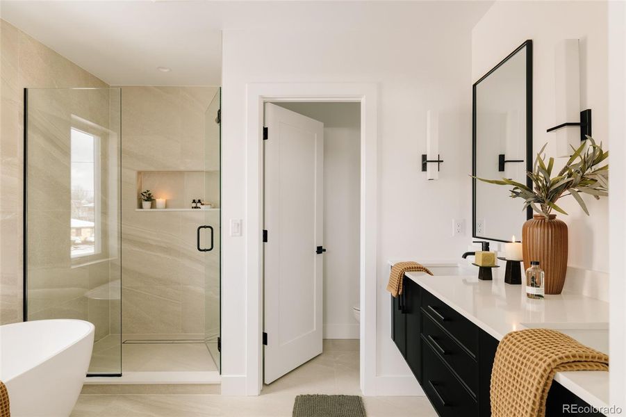 Furnished interior view inside a new home in , Denver (Image 29).