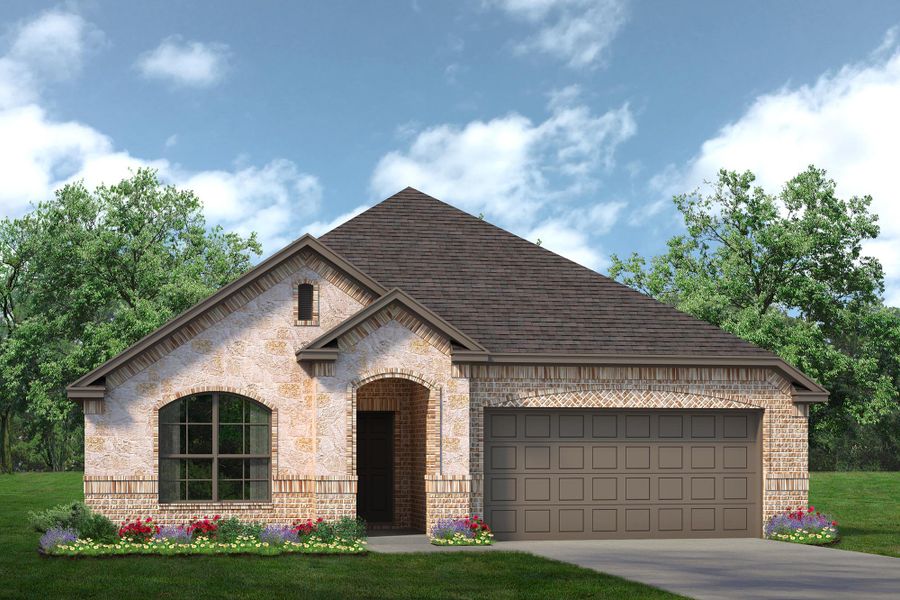 Representative exterior photo of a completed home built from the Concept 2186 by Landsea Homes in El Dorado, Granbury, TX (Image 8).