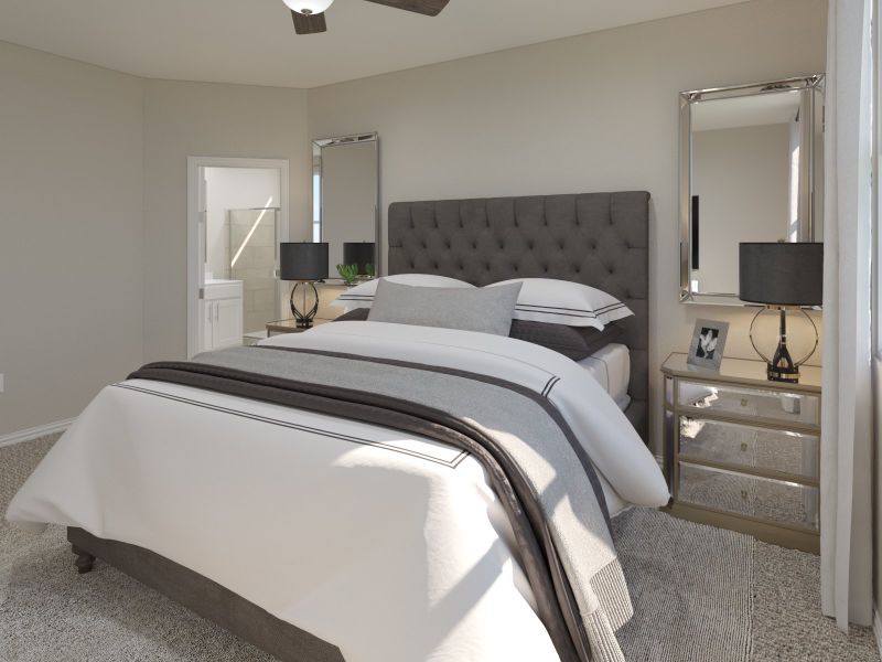 Furnished interior view inside a new home in Eastridge - Premier Series, McKinney (Image 6).