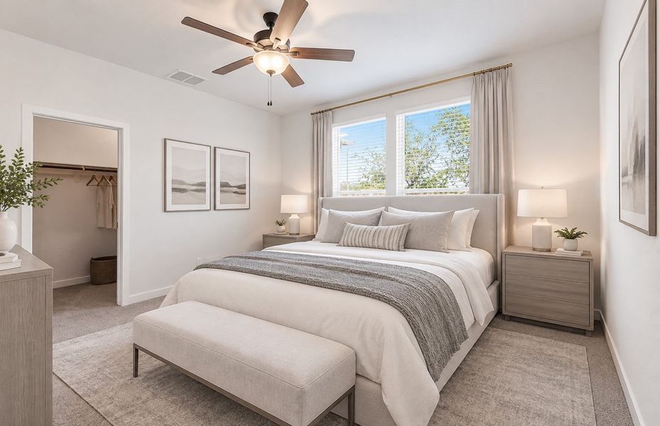 Representative furnished interior of a home built from the Taft by Pulte Homes in Crosswinds, Kyle (Image 6).
