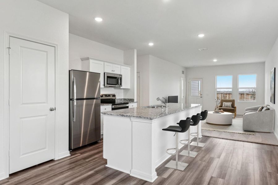 Furnished interior view inside a new home in Eagles Landing, Elgin (Image 3).