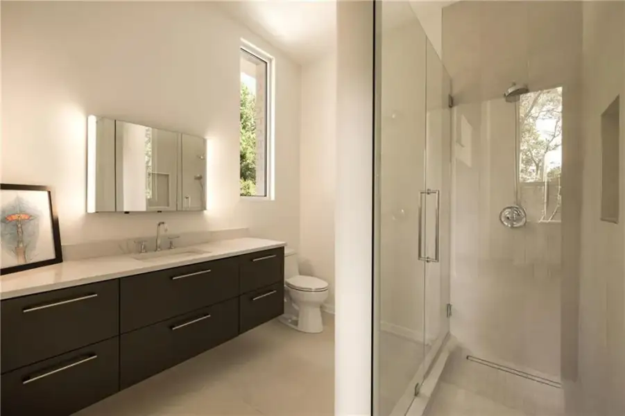 Furnished interior view inside a new home in , Atlanta (Image 56).