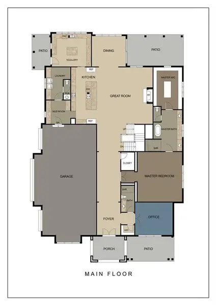 2D floor plan layout of this home in , Milton, GA (Image 2). 2D floor plan layout of this home in , Milton, GA (Image 2).