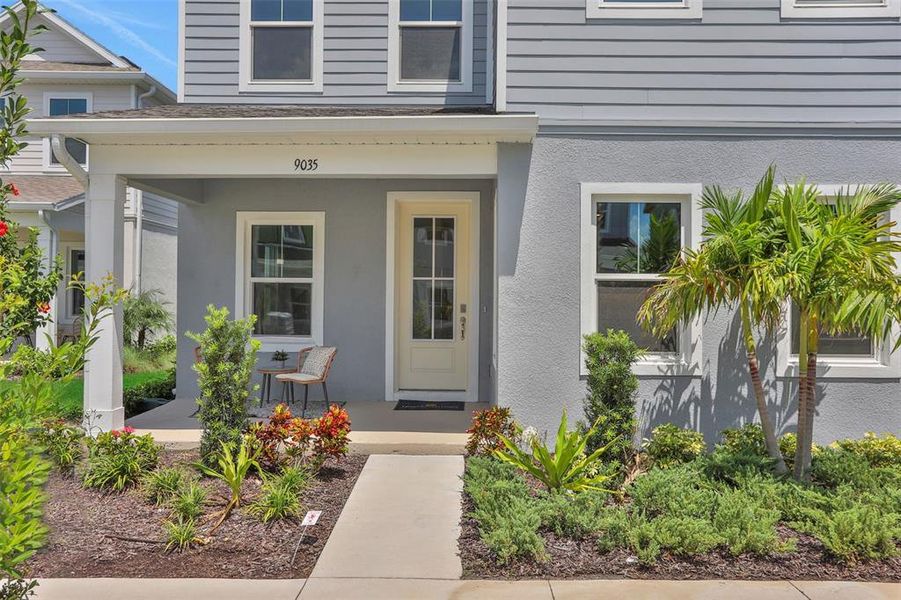 Front exterior of a new home in Bungalow Walk at Lakewood Ranch, Lakewood Ranch, FL, highlighting curb appeal (Image 2).