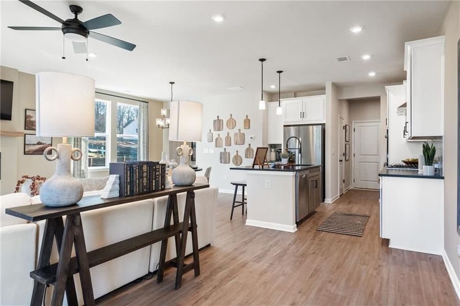 Furnished interior view inside a new home in The Village at Shallowford, Kennesaw (Image 92). Furnished interior view inside a new home in The Village at Shallowford, Kennesaw (Image 92).
