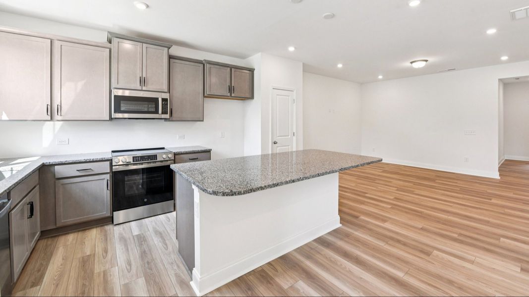 The Rochester Plan by DRB homes in Greenway Overlook, Charlotte NC - Kitchen