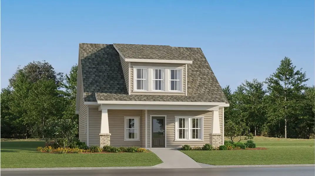 Front exterior of a home in the The Encore: The Encore Single-Family community, located in Perry, GA (Image 2).