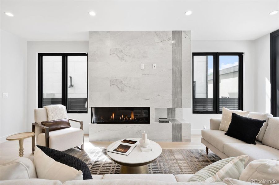 Furnished interior view inside a new home in , Denver (Image 17). Furnished interior view inside a new home in , Denver (Image 17).