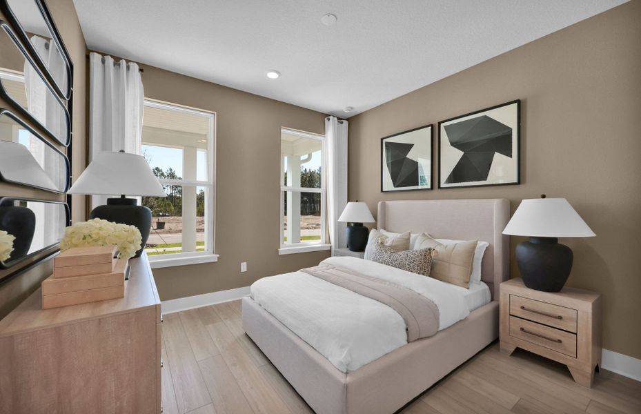 Representative furnished interior of a home built from the Yorkshire by Pulte Homes in Westerly Park at Wildlight, Wildlight (Image 29).