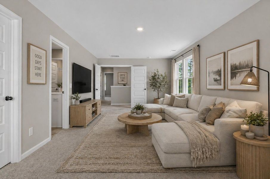 Furnished interior view inside a new home in Lindera Preserve at Cane Bay Plantation, Summerville (Image 4).