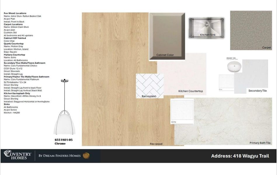 Sample of building materials used in homes in The Trails, New Caney (Image 4). Sample of building materials used in homes in The Trails, New Caney (Image 4).