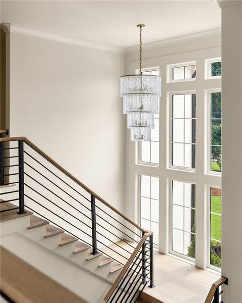 Furnished interior view inside a new home in , Canton (Image 71).